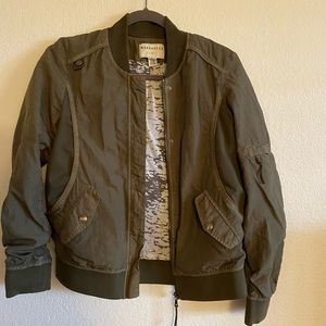 Green bomber jacket!